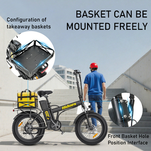 จักรยานไฟฟ้าบรรทุกสินค้า Hidoes F3 PRO แบตเตอรี่ 48V26Ah ระยะทาง 75 กม. มอเตอร์ Bafang แบบติดดุมเกียร์ รับน้ำหนักได้มาก พร้อมตะแกรงท้าย - Product Image 6