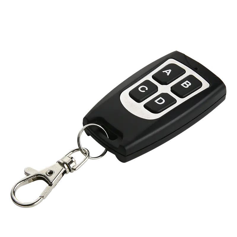 CHJ 4 Buttons 433MHz Wireless Universal <strong>Remote</strong> Controller <strong>RF</strong> Transmitter Key <strong>Learning</strong> <strong>Code</strong> 1527 Chip 50-100m Range ABS Material