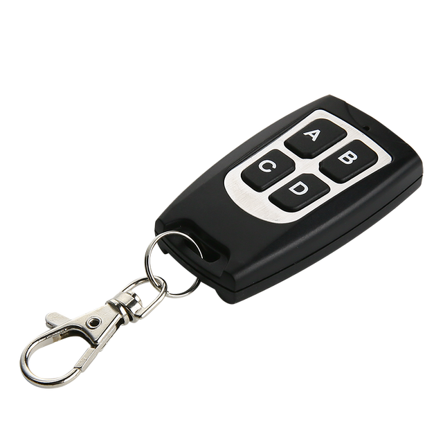 4 Buttons 433 MHz Wireless Universal Remote Controller RF Transmitter Key Learning Code 1527 Chip Work Receiver 50-100m Range