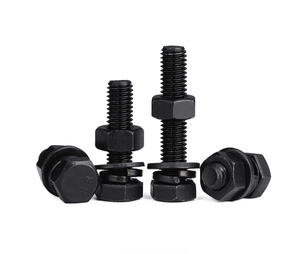 Lớp 8.8 10.9 12.9 cường độ cao lục giác bu lông M10 M12 M16 thép carbon với <span class=keywords><strong>m</strong></span>àu đen kết thúc sản xuất bán buôn - Product Image 5