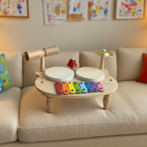 Instrumento de Percusión de Madera para Niños, Teclado de 6 Piezas y 8 Escalas, Juguete Educativo, Regalo Perfecto para Niños y Niñas, Shine Pep - Product Image 3