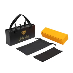 Luxury Drawer Paper Cardboard Box Hard Sunglasses Package Set Custom Logo Eyeglasses Packaging Glasses Case Eyewear Case Holder