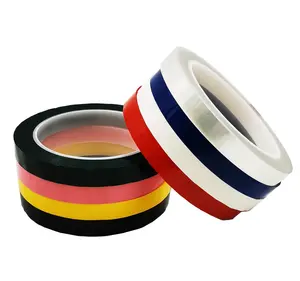 Asia Supplier Various Colors Heat-Resistant Soft Single Sided Acrylic PET Tape Electric Masking Hot Melt Adhesive Paper Film