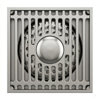 Siphon de sol de douche carré en laiton robuste de 100 mm, anti-odeur, 4 pouces, tout en cuivre, pour salle de bain, usage domestique et hôtelier