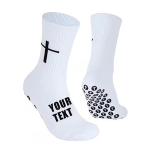 Chaussettes de football, de basket-ball et de soccer pour hommes avec logo personnalisé – Chaussettes de sport antidérapantes en tricot - Product Image 2