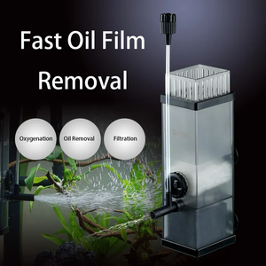 Écumeur de surface auto-aspirant de haute qualité pour aquarium avec pompe à eau débit réglable pour éliminer l'huile et les impuretés - Product Image 1