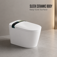 WC intelligent automatique monobloc avec bidet intégré, chasse d'eau siphonique, cuvette électronique, toilette de luxe pour salle de bain