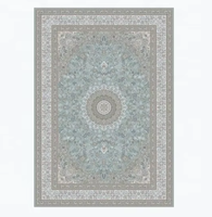 Tapis persan intemporel tissé à la main en laine et coton, motif floral traditionnel, haute qualité, lavable