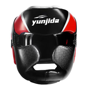 Logo personalizzabile pugilato e allenamento di autodifesa casco completo protezione viso materiale spesso MMA proteggere la testa - Product Image 1