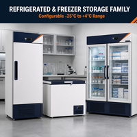 Personalizado -10 ° Congelador Vertical de Acero Inoxidable de 270L con Sistema de Alarma para Investigación Científica