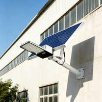 Lampadaire LED solaire à batterie lithium, étanche IP65, avec télécommande, pour autoroute et usage extérieur