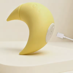 Massaggiatore Vibrante a Forma di Luna Gialla per Clitoride e Capezzoli Femminili, per Preliminari e Sensualità di Coppia, Prodotto per Adulti - Product Image 4