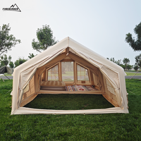 Tente gonflable de camping confortable et imperméable de 18 m² avec deux chambres, idéale pour l'extérieur (OEM/ODM)