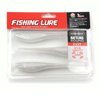 OEM 12cm 11g TPE Minnow Pêche à la traîne en eau salée Flasher Leurre Truite Appât souple Queue de pagaie Son Leurres de pêche Poissons d'eau douce Rivières