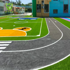 Gazon artificiel coloré écologique de 25 mm, <span class=keywords><strong>tapis</strong></span> arc-en-ciel pour l'école, le sport, la maternelle, la cour de jeux - Product Image 1