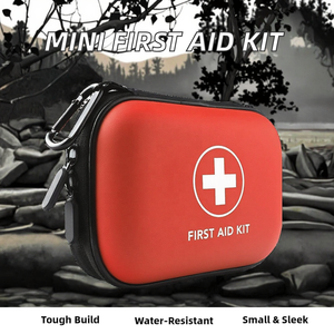 Estuche de Primeros Auxilios Personalizado de 101 Piezas, Certificado CE, Resistente al Agua, Carcasa Rígida de EVA, 20x14cm, para Viajes, Aire Libre, Hogar, Oficina, Camping - Product Image 1