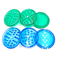 Lvhe Gadgets Accessoires pour fumeurs Logo personnalisé 60mm 3 couches en plastique broyeur d'herbes