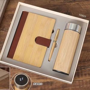 Set de Regalo con Logotipo Personalizado A5, Cubiertas para Cuaderno de Notas, Escritura con Líneas, Estilo Madera, Caja Nueva, Tapa Dura, 96 Hojas - Product Image 2