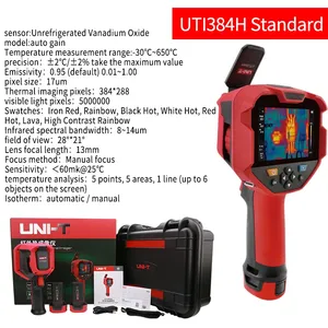 UNI-T UTi384H กล้องถ่ายภาพความร้อน 384x288 โมดูลถ่ายภาพ กล้องอินฟราเรดอุตสาหกรรมแบบปรับได้ 5 ล้านพิกเซล แสงที่มองเห็นได้ - Product Image 5