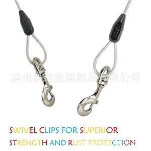 สายจูงสุนัขแบบสะท้อนแสง สแตนเลส 25 ฟุต ปลดเร็ว สำหรับสุนัขพันธุ์ใหญ่ - Product Image 5