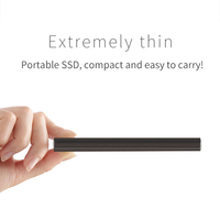 قرص صلب خارجي محمول USB 3.2 بسعة 1 تيرابايت و2 تيرابايت مع منفذ Type-C وشعار مخصص، الجيل الثاني من أقراص SSD