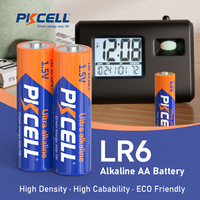 PKCELL AA Alkaline LR6 baterai kering produsen stok Cina grosir termometer Oximeter