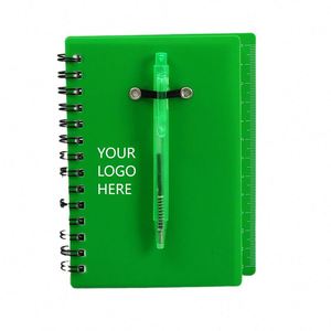 Promotional Multi-Function Leather A5 Spiral <b>Notebook</b> <b>Set</b> with Pen Customizable Memo Pad for Office Students and Events - Product Image 1
