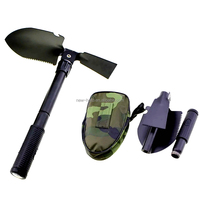 Pala pieghevole da esterno in acciaio per attrezzi da giardino multifunzione con rastrello a forchetta mini pala pieghevole da campeggio con manico tattico vanga