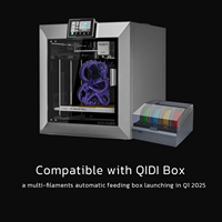 Imprimante 3D FDM industrielle de bureau grand format QIDI PLUS 4 à grande vitesse 800 mm/s avec nivellement automatique et extrudeur direct 370°C, compatible PLA