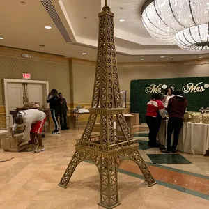 Maßge schneiderte große riesige große Größe Eisen Paris Eiffelturm Statue Dekoration für die Hochzeit