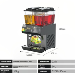 Dispensador de bebidas de plástico de 36L al por mayor, servidor de bebidas frías de grado hotelero para agua, cerveza, jugo, <span class=keywords><strong>leche</strong></span>, licor y <span class=keywords><strong>Pepsi</strong></span> - Product Image 3