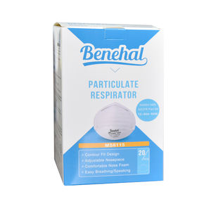 Masker Respirator sekali pakai Niosh <span class=keywords><strong>N95</strong></span>, ukuran sedang Model MS6115 dengan katup untuk debu pola datar untuk Asia - Product Image 5