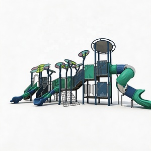 Structure de jeu avec toboggan pour projet de rénovation de parc municipal certifiée CE - Product Image 1