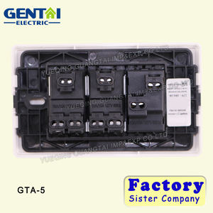 Enchufe eléctrico de alta calidad de 1 banda doble 3 EE. UU. Enchufe montado en la pared e interruptor - Product Image 3