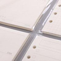 Papier de Rechange Intérieur en Gros Feuilles Mobiles A5 A6, 45 Feuilles pour Carnet à Spirale et Reliure à 6 Anneaux, Pages de Planificateur