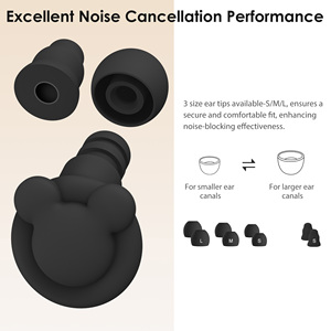 Bouchons d'oreilles en silicone souple personnalisables avec logo, 4 tailles, filtre anti-bruit, embouts en mousse à mémoire de forme, bouchons d'oreilles insonorisants - Product Image 2