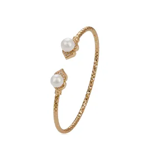 Jqueen — bijoux xup en plaqué or 18k, bijou élégant, Double perle, 51773