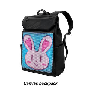 Dış mekan kullanımı için elektronik ekran promosyon öğrenci sırt çantası ile LED ışıklı reklam sırt çantası - Product Image 3