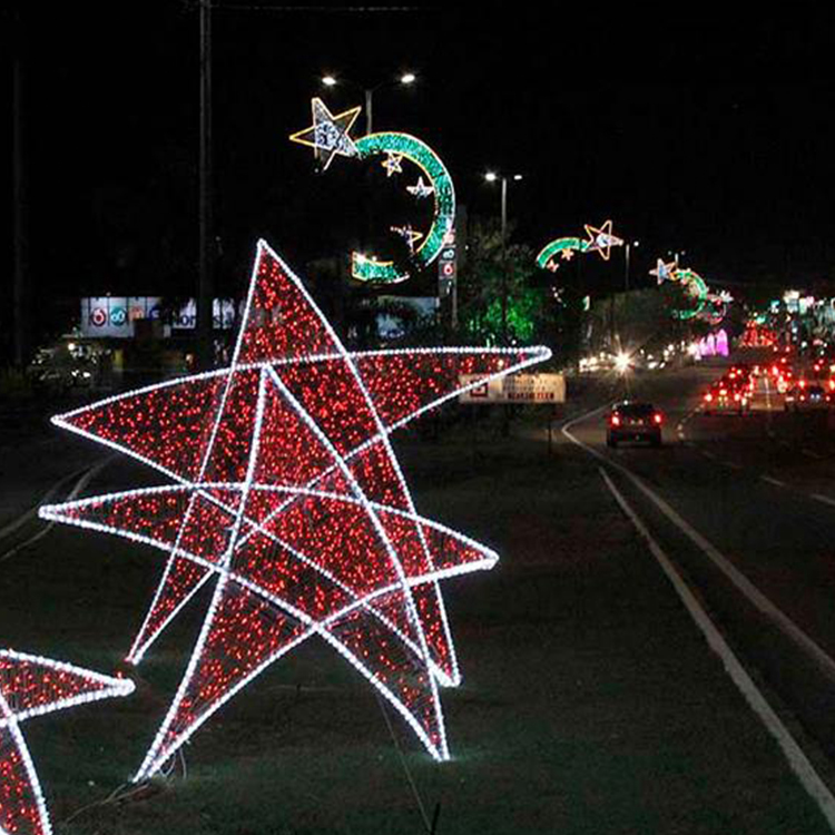 Holiday Decoration Christmas Large Lighted Christmas Star Light 35cm Decorative Star Light