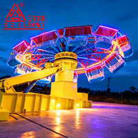 Manège à sensations fortes certifié CE pour parc d'attractions, modèle Brave Turntable Rides 40P, avec conception 3D gratuite, couleur et logo personnalisables, pour extérieur
