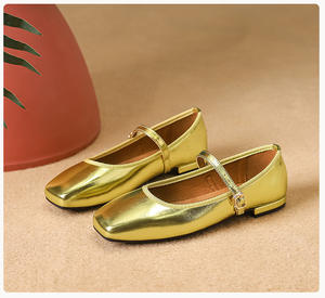 Xuanhui nuove <span class=keywords><strong>scarpe</strong></span> da ballo all'aperto da donna British <span class=keywords><strong>scarpe</strong></span> pieghevoli <span class=keywords><strong>tacco</strong></span> piatto décolleté da donna - Product Image 4