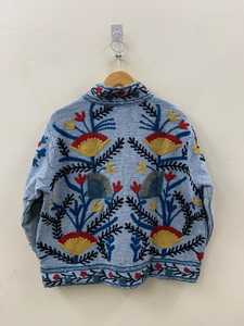 Veste courte brodée Suzani TNT faite à la main pour femmes, veste bomber printemps, manteau d'hiver - Product Image 3