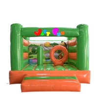Justfun 3 en 1 : structures gonflables pour enfants, animaux de la jungle et château gonflable, installation facile