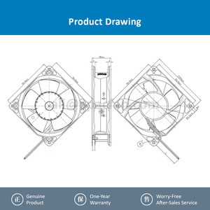 พัดลมระบายความร้อนแบบแกน DC รุ่น ebm-papst 4114N/2H3P-309 กำลังสูง สำหรับตู้ควบคุมอุตสาหกรรม |   การจัดหาสินค้าทั่วโลก - Product Image 4