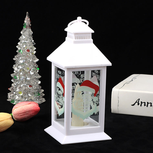<strong>Hanging</strong> <strong>Lantern</strong> Classic <strong>Christmas</strong> Light Xmas Santa Table Lamp Ornament LED Flicker Candle Decorations Gifts Outdoor Lighting - Product Image 3