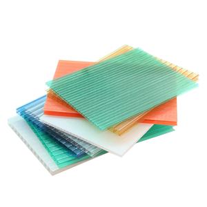 Feuille de <span class=keywords><strong>polycarbonate</strong></span> en plastique d'isolation thermique transparente ignifuge de 10mm 6x2 pouces panneau feuilles de soleil feuille en relief PC - Product Image 1
