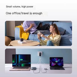 앤커 조로 140W <span class=keywords><strong>4</strong></span>포트 멀티 디바이스 고속 충전 고급 Gan 전원 어댑터 맥북용 - Product Image 6