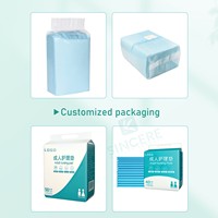 Protector de Cama Desechable sin Núcleo, 5 Capas de Pulpa de Bambú, Súper Absorbente, Impermeable, 80x180 cm, para Adultos Mayores, Grado Hospitalario, Personalizable