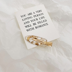 Clip geométrico de mármol para niña y mujer, accesorios para el cabello de material ABS, peinado de alta calidad - Product Image 6