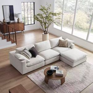 Sofá Seccional de tela de <span class=keywords><strong>interior</strong></span> en forma de L de diseño cuadrado moderno para muebles interiores de sala de estar - Product Image 2